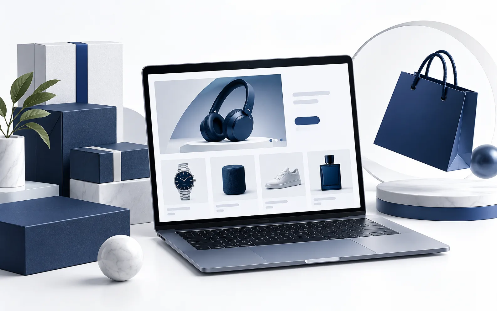 Ecommerce storefront and product discovery concept