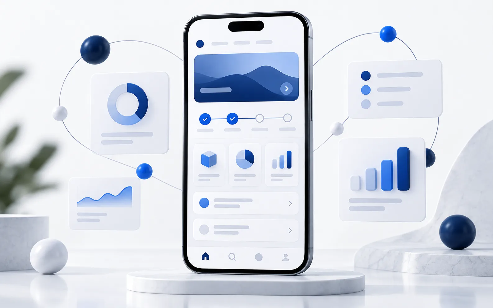 Mobile app interface and product design concept